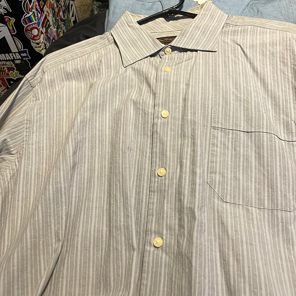 Gray striped Ben Sherman Dress shirt